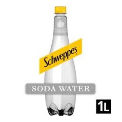 SCHWEPPES SODA WATER 1LTR (12)